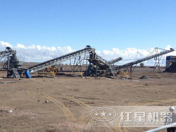 巖石制砂機工作現場 巖石制砂機工作現場