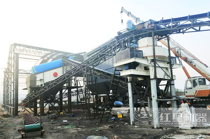 機(jī)制砂生產(chǎn)線現(xiàn)場(chǎng)