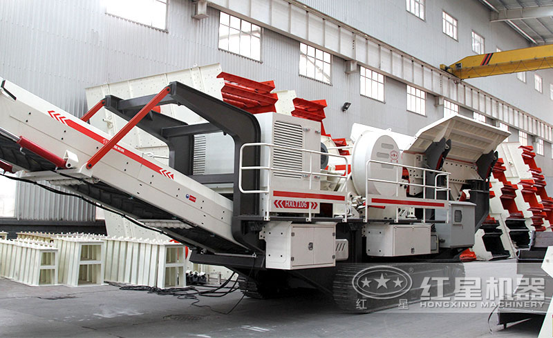 液壓移動碎石設備，綠色生產、多種組合、油電混合