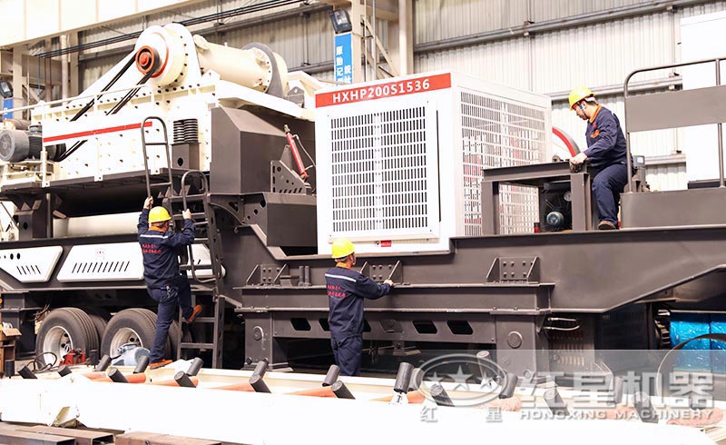 移動破碎車生產(chǎn)廠房，匠心制造，品質更好