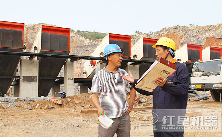 廠家技術(shù)人員到場指導(dǎo)安裝、以達(dá)到更合理、科學(xué)的生產(chǎn)線配置方案