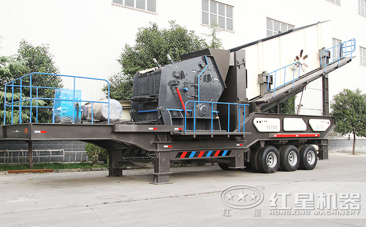 反擊破+振動篩移動破碎站,細碎+篩分