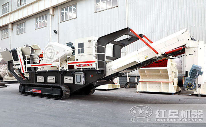石英石移動破碎機-履帶顎破機一體機，石英石粗碎專用 