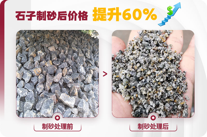 石子制砂后利潤高，經(jīng)濟(jì)效益好
