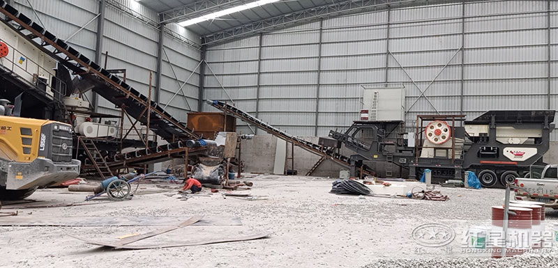 移動碎石生產線 全封閉移動碎石生產線