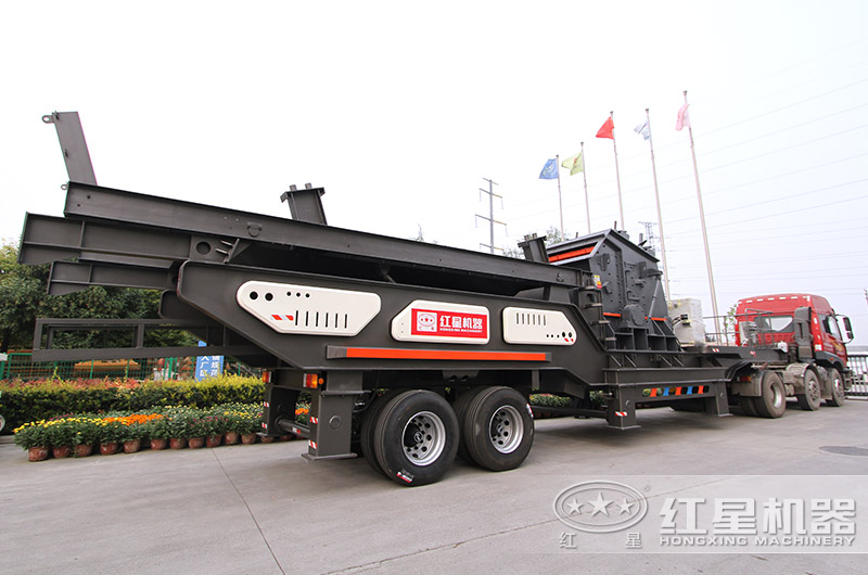 移動破石子機設備直接開往客戶現場 移動破石子機設備直接開往客戶現場