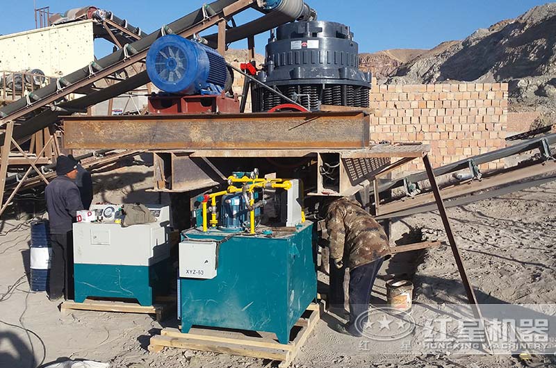 HP系列圓錐破碎機工作現(xiàn)場圖 HP系列圓錐破碎機工作現(xiàn)場圖