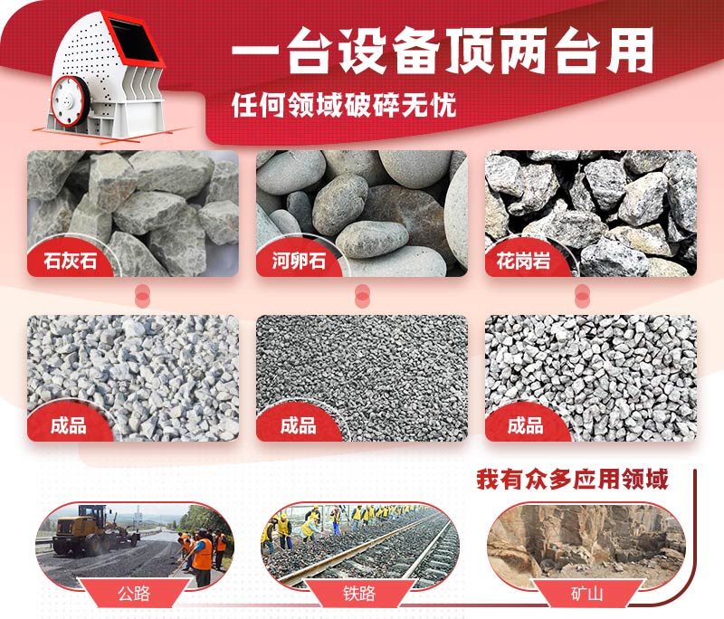 一次成型，破碎效率高